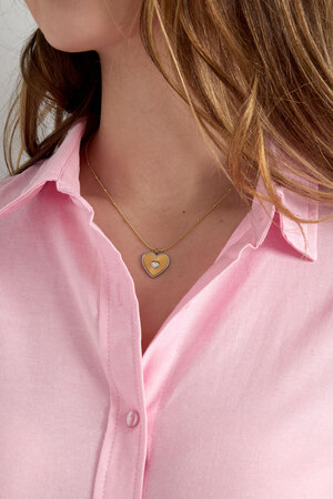 Necklace lover heart - gold h5 Picture3